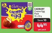 Cadbury Creme Egg Pack 10 x 30g-Per Pack
