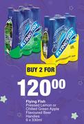 Flying Fish Pressed Lemon Or Chilled Green Apple Flavoured Beer Handies-For 2 x 6 x 330ml