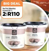 You First Odourless Coconut Oil-For 2 x 1L
