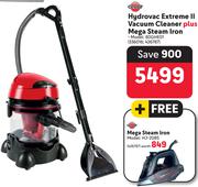 Genesis Hydrovac Extreme II Vacuum Cleaner Plus Mega Steam Iron 80GHE01