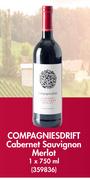 Compagniesdrift Cabernet Sauvignon Merlot-750ml Each