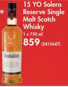  Glenfiddich 15 Yo Solera Reserve Single Malt Scotch Whisky-750ml