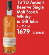 Glenfiddich 18 Yo Ancient Reserve Single Malt Scotch Whisky In Gift Tube-750ml