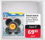 Duck Toilet 3 In 1 Active Cistern Block (All Variants)-5's Each