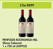 Penfolds Koonunga Hill Shiraz Cabernet-For 2 x 750ml