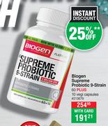 Biogen Supreme Probiotic 9 Strain 60 Plus 10 Vegi Capsules