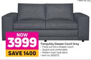 Tranquility Sleeper Couch Grey