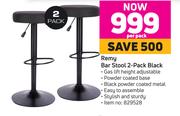 Remy Bar Stool Black-2's Per Pack