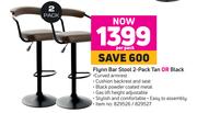 Flynn Bar Stool Tan Or Black-2's Per Pack