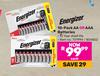 Energizer 10 Pack AA Or AAA Batteries-Each