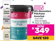Simple Choice 20L Decorators PVA Pain Assorted-Each