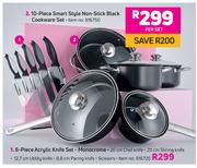 6 Piece Acrylic Knife Set (Monocrome)-Per Set
