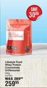 Lifestyle Food Whey Protein Concentrate Unflavoured-500g