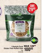 Lifestyle Food Gluten Free Rolled Oats-1Kg