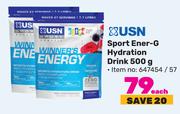 USN Sport Ener-G Hydration Drink-500g