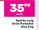Spekko Long Grain Parboiled Rice-2kg Each