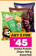 Simba Potato Chips Assorted-For Any 3 x 120g