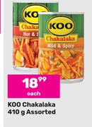Koo Chakalaka Assorted-410g Each