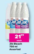 Jik Bleach Assorted-750ml Each