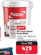 Plascon True Colour Fresh (White)-20Ltr