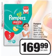 Pampers Pants Value Pack-Per Pack