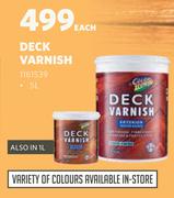 Color Tone Deck Varnish-5L Each