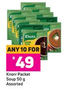 Knorr Packet Soup Assorted-For 10 x 50g