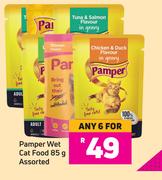 Pamper Wet Cat Fod Assorted-For 6 x 85g