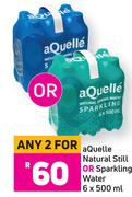 Aquelle Natural Still Or Sparkling Water-For 2 x 6 x 500ml