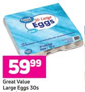 Great Value Large Eggs-30s