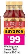 Wellignton's Sweet Chilli Sauce-For 3 x 500ml