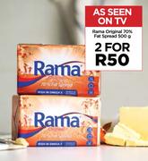 Rama Original 70% Fat Spread-For 2 x 500g