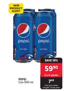 Pepsi Can-2 x 4 x 500ml