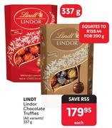 Lindt Lindor Chocolate Truffles (All Variants)-337g Each