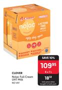 Clover Nolac Full Cream UHT Milk-6 x 1L