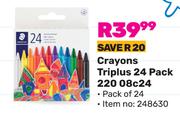 Staedtler Crayons Triplus 24 Pack 220 08c24