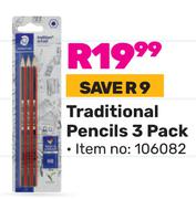 Staedtler Traditional Pencils 3 Pack