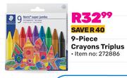 Staedtler 9 Piece Crayons Triplus