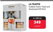 LA Trappr Dubbel, Isid'Or, Tripel & Quadrupel Gift Pack-4 x 330ml