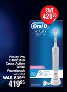 Oral-B Vitality Pro D100/D150 Cross Action White Powerbrush Assorted