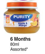 Purity 6 Months Assorted- For 4 x 80ml