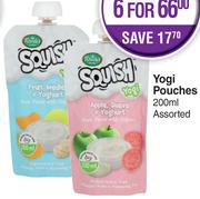 Squish Yogi Pouches Assorted- For 1 x 200ml