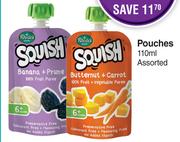 Squish Pouches Assorted- For 1 x 110ml