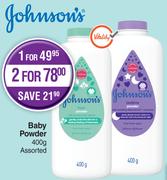 Johnson's Baby Powder Assorted- For 1 x 400g 