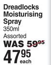 Sta-Sof-Fro Dreadlocks Moisturising Spray-350ml
