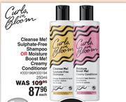 Curls In Bloom Cleanse Me! Sulphate Free Shampoo Or Moisture Boost Me! Creamy Conditioner-250ml Each