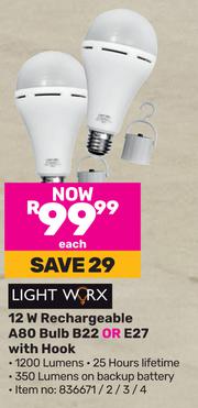 Light worx rechargeable bulb top