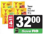 Tower Jelly Assorted-For 4 x 40g