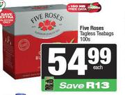 Five Roses Tagless Teabags-100s Each