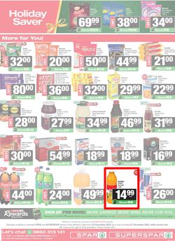 SPAR & SUPERSPAR Western Cape : Christmas Super Savings (24 November - 07 December 2025), page 12